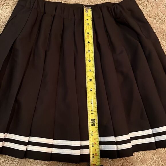 Navy Blue & White Teen Skater Skirt - Picture 3 of 6